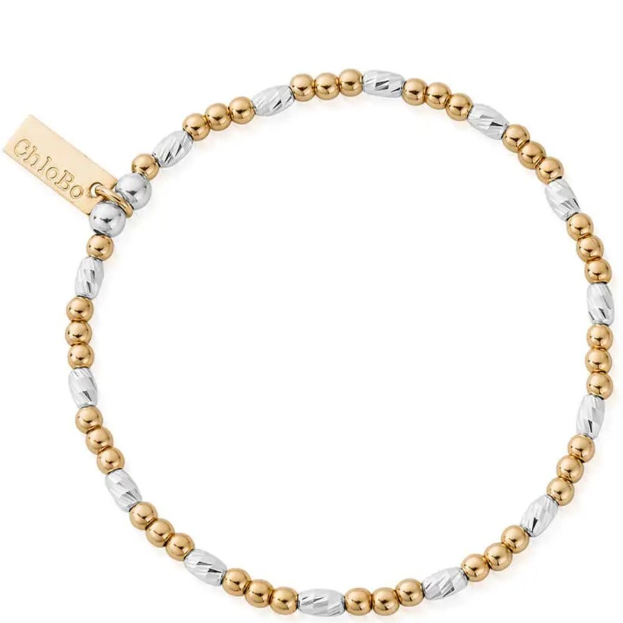 ChloBo Chlobo Dainty Sparkle Bracelet - Two Tone New