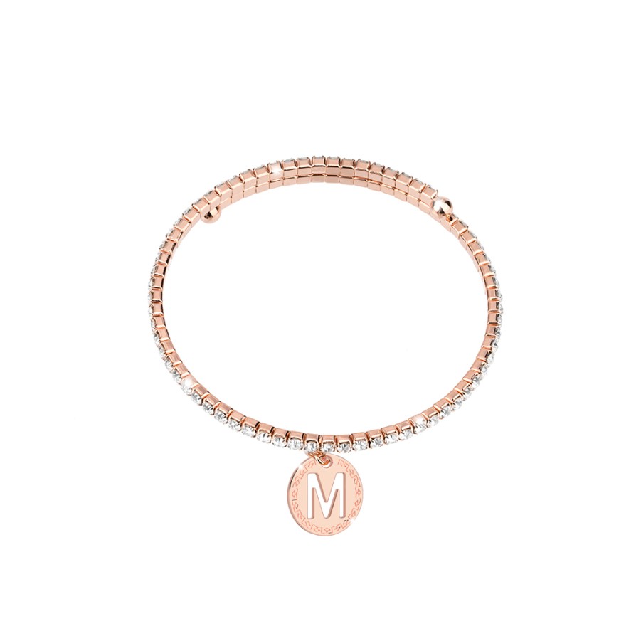 Rebecca My World Rebecca My World Rose Gold Glam Bangle - M Hot