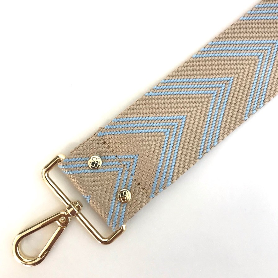 Elie Beaumont Elie Beaumont Bag Strap - Blue Chevron Best