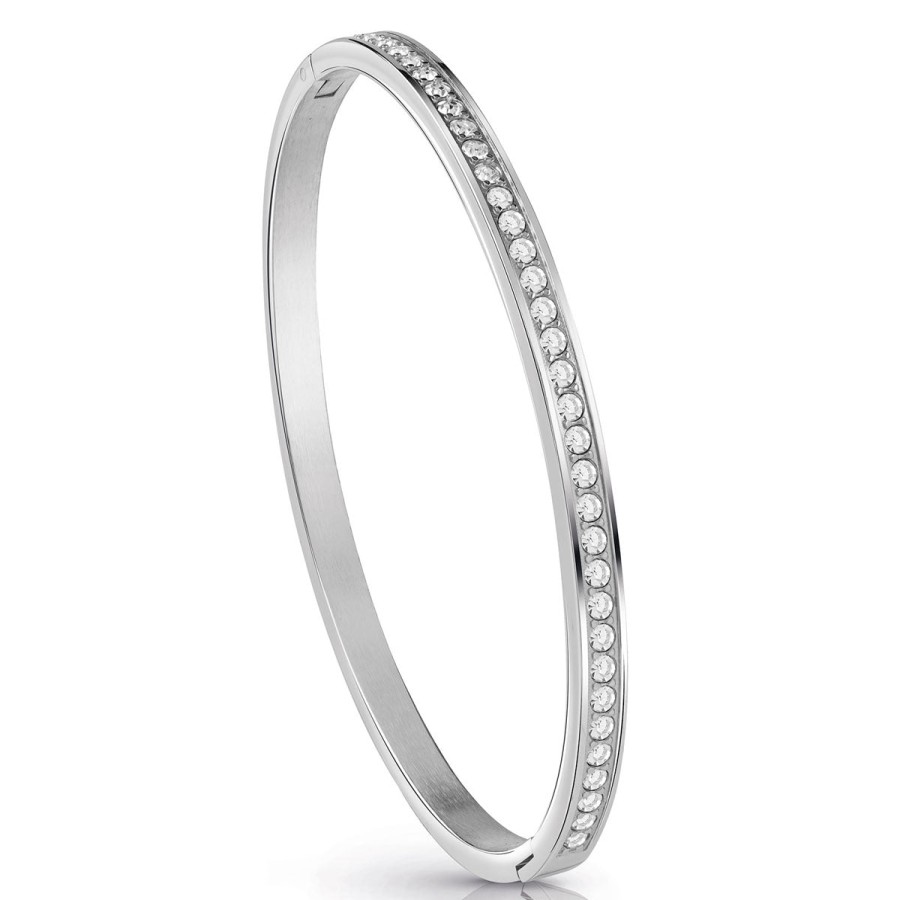 Guess Guess Colour My Day Silver Bangle Hot