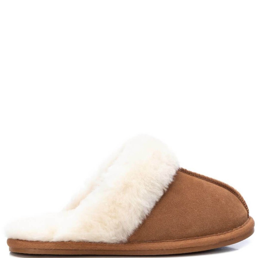 Carmela Carmela Tan Suede Slippers Clearance