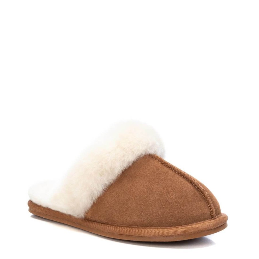 Carmela Carmela Tan Suede Slippers Clearance